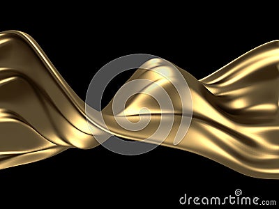 Golden beautiful fluid spash background Stock Photo