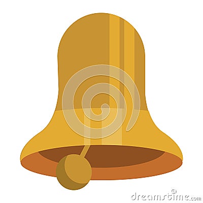 golden bell sound Vector Illustration