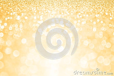 Gold Glitter Confetti Party Background Stock Photo