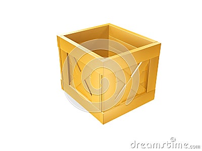 Golden box Stock Photo