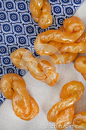 golden braids of sweet tasty goodness Stock Photo