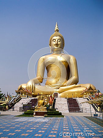 golden buddah Stock Photo