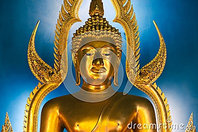 Golden buddha Stock Photo