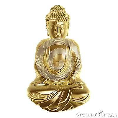 Golden buddha Stock Photo