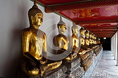 Golden Buddha image Stock Photo