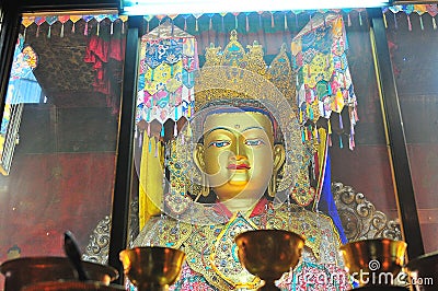 Golden Buddha images Editorial Stock Photo