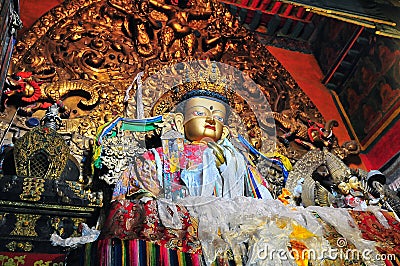 Golden Buddha images Editorial Stock Photo