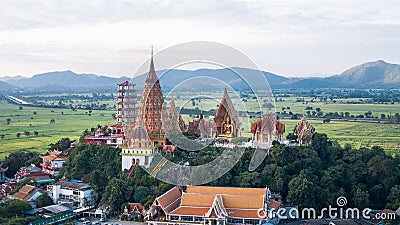 Wat Tham Sua,Tha Muang District,Kanchanaburi,Thailand Editorial Stock Photo