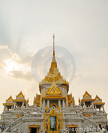 Golden Budha Temple - Samphanthawong Stock Photo