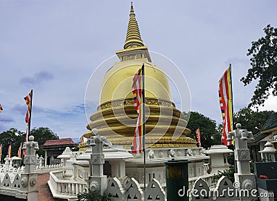 Golden Buddha Temple in Sri lanka, Dambulla Editorial Stock Photo