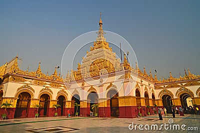 Maqhamuni Paya, Mandalay, Myanmar. Editorial Stock Photo