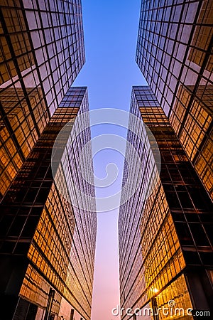 Golden building Editorial Stock Photo