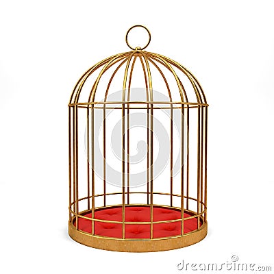 Golden cage Stock Photo