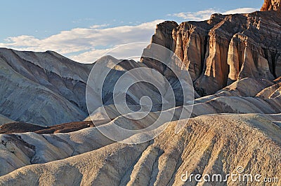 Golden Canyon, Death Valley Stock Photo