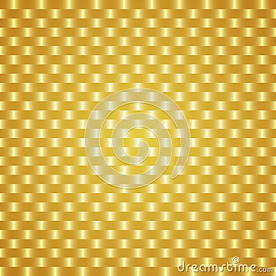 Golden carbon kevlar texture background Vector Illustration