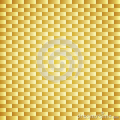 Golden carbon kevlar texture background Vector Illustration