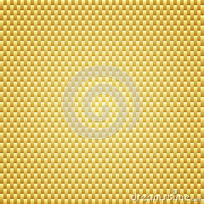 Golden carbon kevlar texture background Vector Illustration