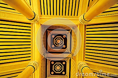 Golden ceiling Stock Photo