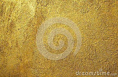 Golden cement wall texture background Stock Photo
