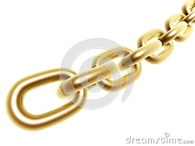 Golden chain Stock Photo