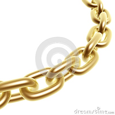 Golden chain Stock Photo