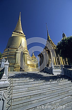 Golden chedi Stock Photo