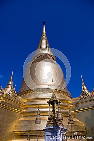 Golden Chedi Stock Photo