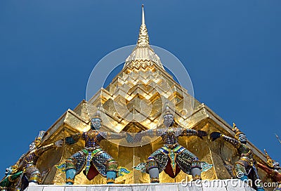 Golden Chedi Stock Photo