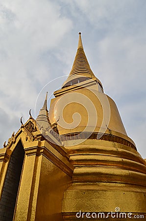 Golden Chedi Stock Photo