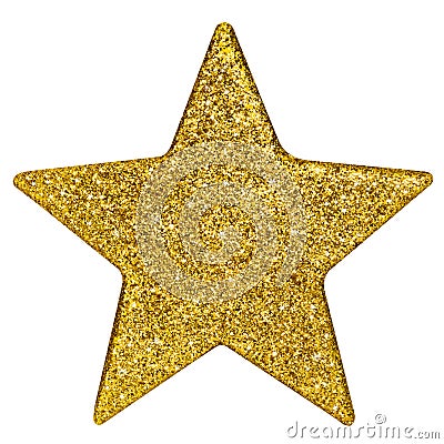 golden christmas star Stock Photo