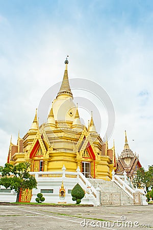 Golden Church at Wang ma now Temple Stock Photo