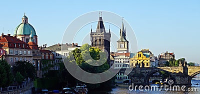 Golden City Prague sightseeing Stock Photo