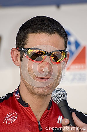 Golden, CO - Aug 28: George Hincapie during a pre- Editorial Stock Photo