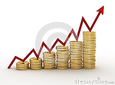 Golden coins Stock Photo