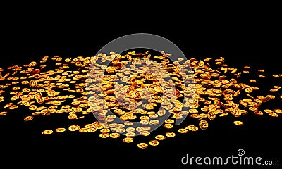 Golden coins Stock Photo