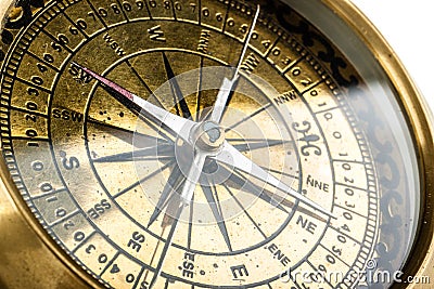 Golden compass Stock Photo