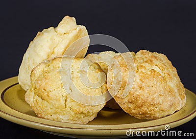 golden crispy rock buns Stock Photo