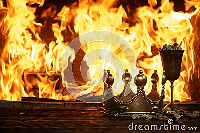 Crown and gold Stock Photo