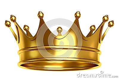 Golden crown illustration Stock Photo