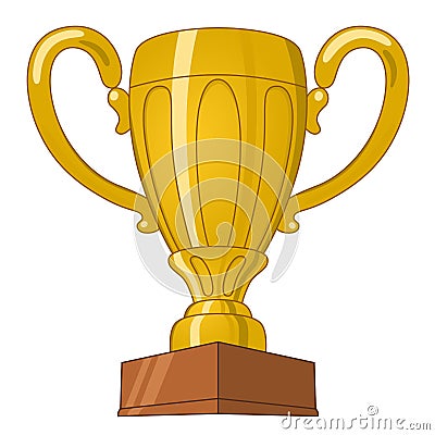 Golden cup Vector Illustration