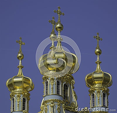 Golden cupolas Stock Photo