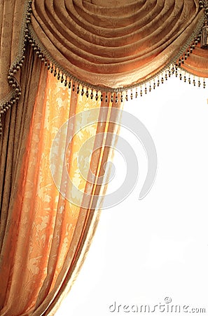 Golden Curtain Stock Photo