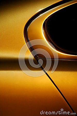 Golden curves Stock Photo