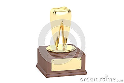 Golden Dental Award concept Stock Photo