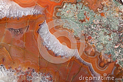 Golden diverse agate mineral surface Stock Photo