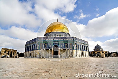 Golden Dome Mosque Stock Photo