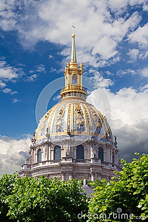 National Residence of the Invalids Les Invalides Stock Photo