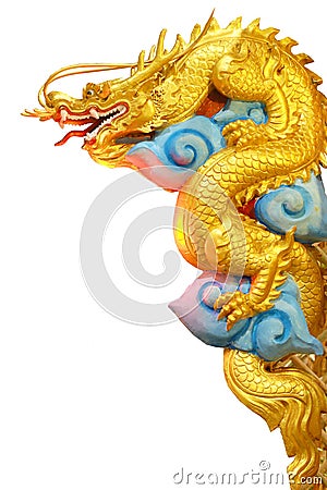 Golden dragon Stock Photo