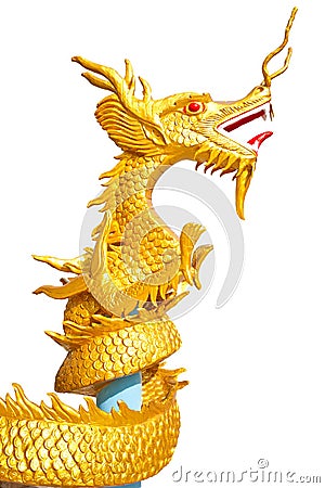 Golden dragon Stock Photo