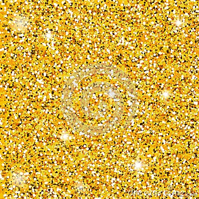 Golden dust seamless Vector Illustration